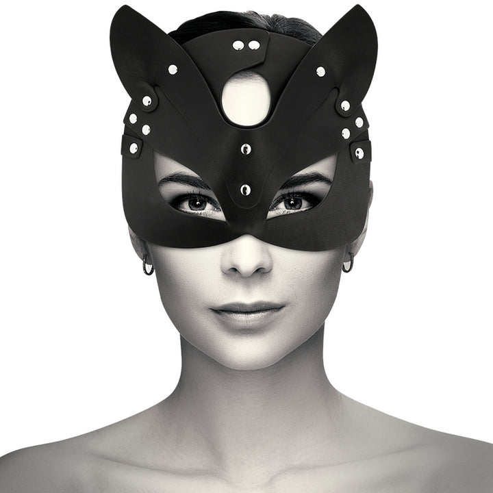 Maschera gatto COQUETTE CHIC DESIRE VEGAN LEATHER MASK WITH CAT EARS