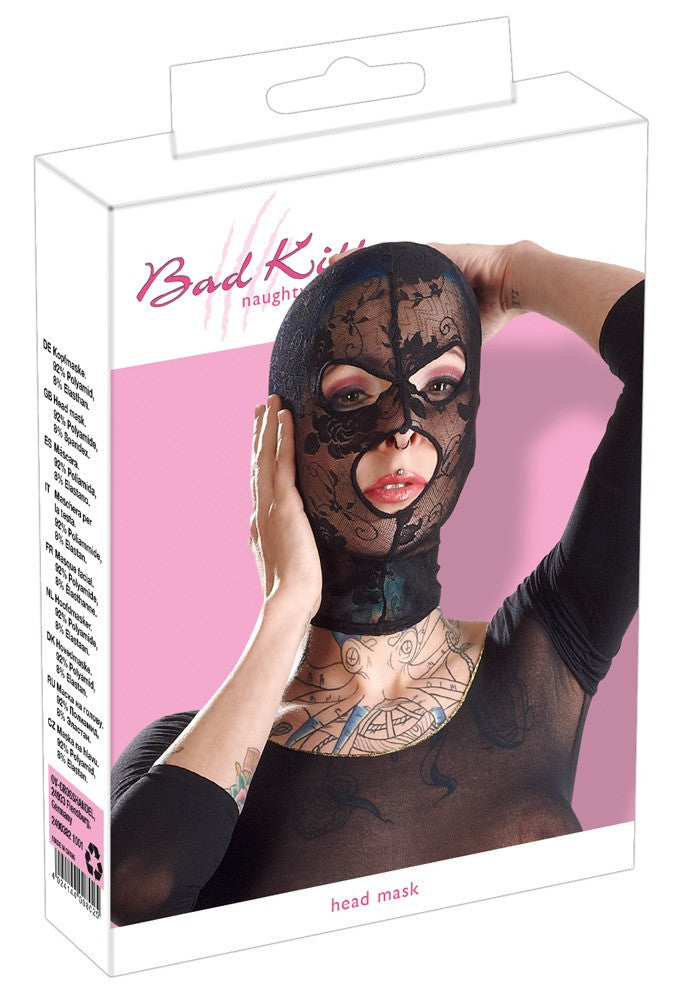 Black lace face mask