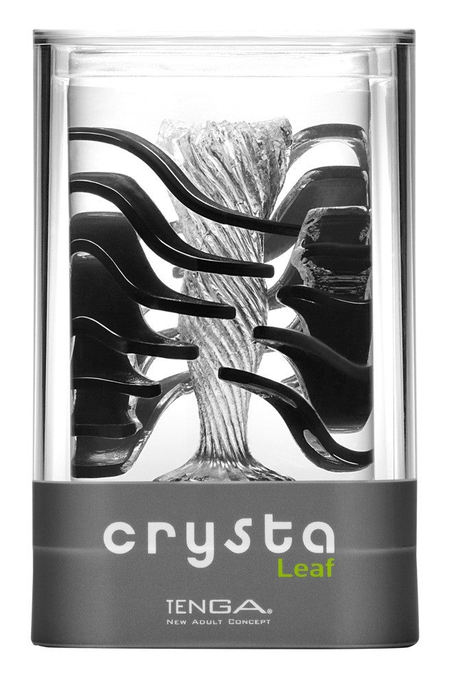 Transparent masturbator with Crysta stimulator