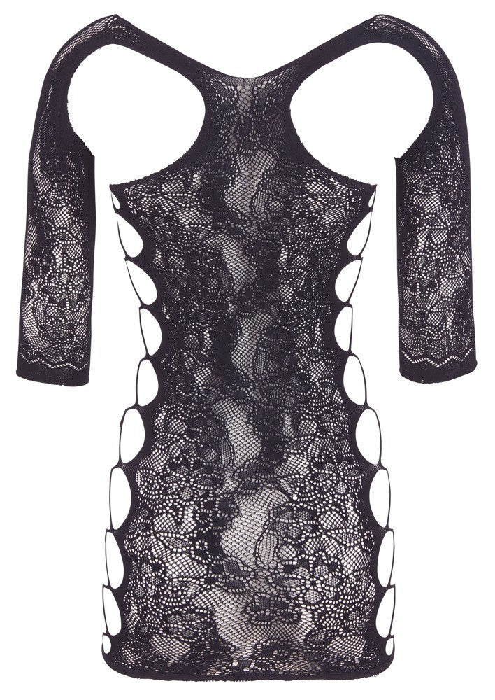 Sexy bodycon mini dress for women hot black open transparent mesh lingerie