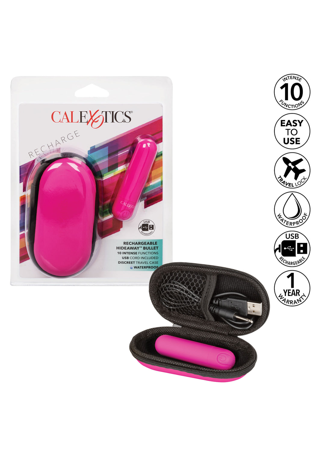 Rechargeable Hideaway Bullet mini vibrator