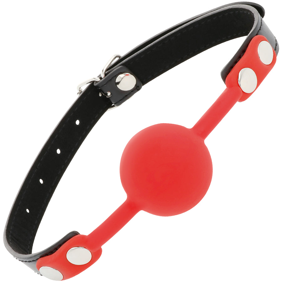 Morso fetish DARKNESS BALL GAG IN SILICONE ROSSO