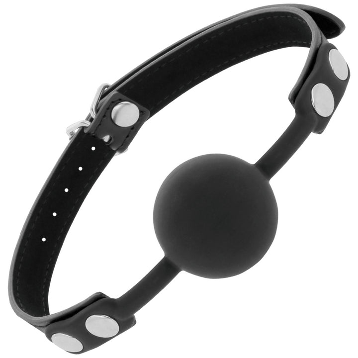 Morso sadomaso DARKNESS BALL GAG IN SILICONE NERO