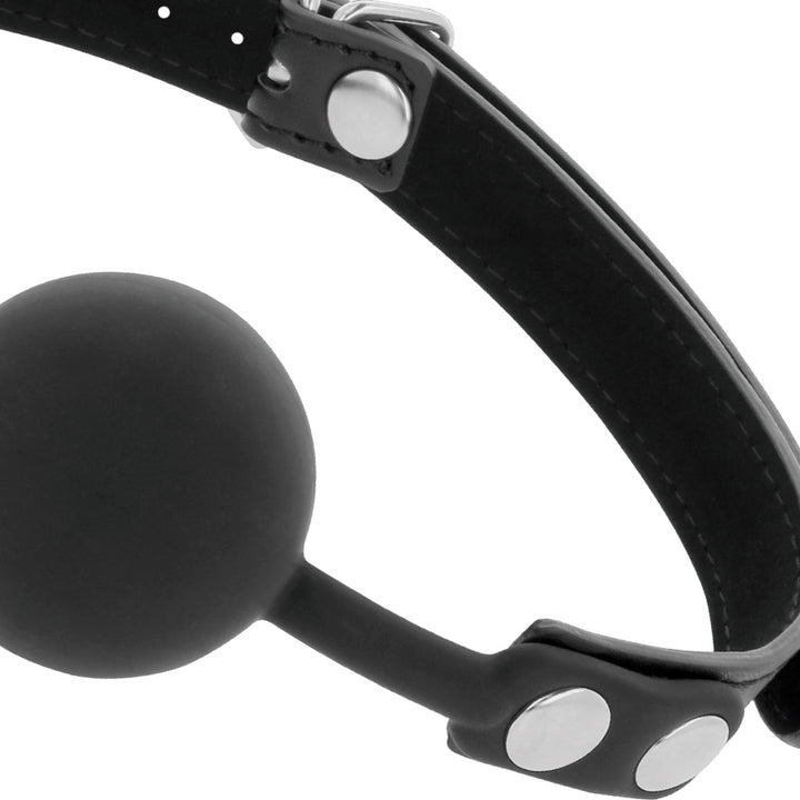 Morso sadomaso DARKNESS BALL GAG IN SILICONE NERO