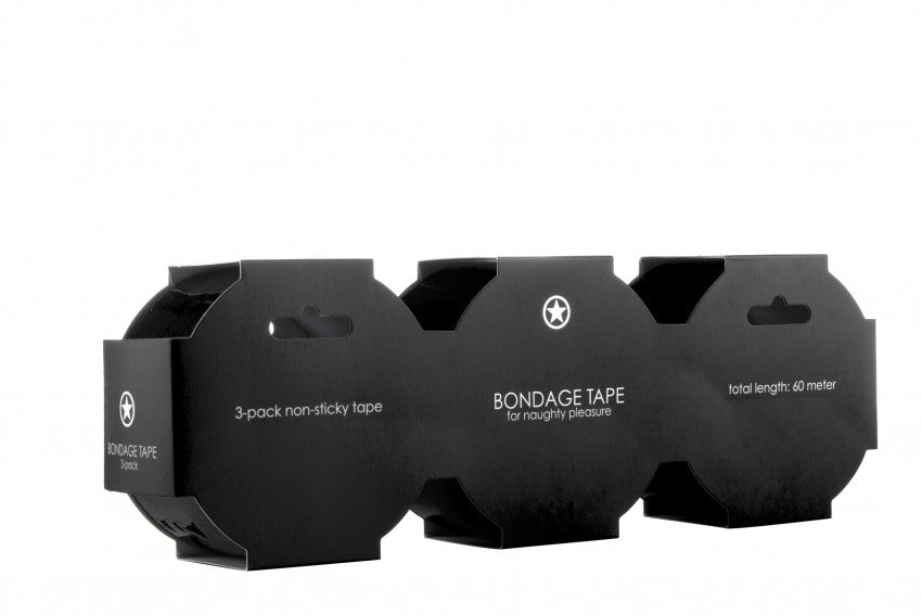 Bondage Tape 3-piece Bondage Tape - 3-pack - Black