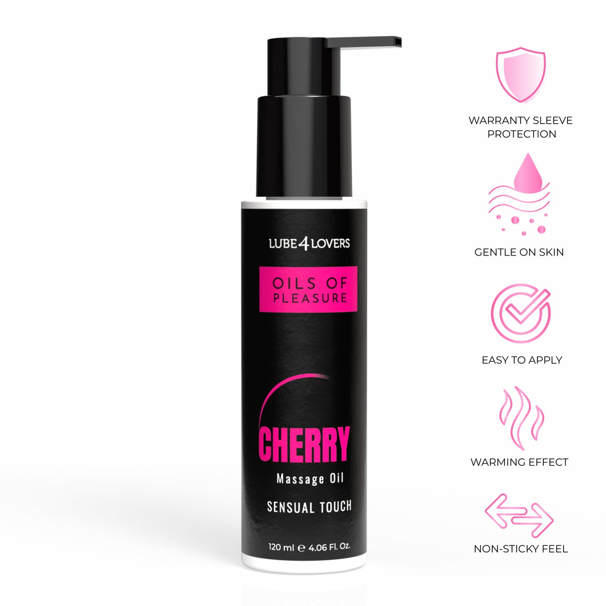Olio da Massaggio Pleasure Ciliegia 120 ml