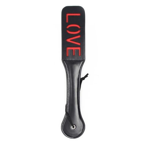 Double paddle double spank paddle love black spanker fetish bondage whip riding crop