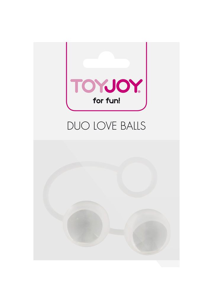 Glass and silicone vaginal balls Duo Love Balls