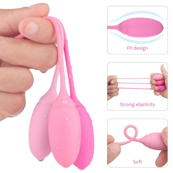Vaginal balls for pelvic floor massage Training Pleasure