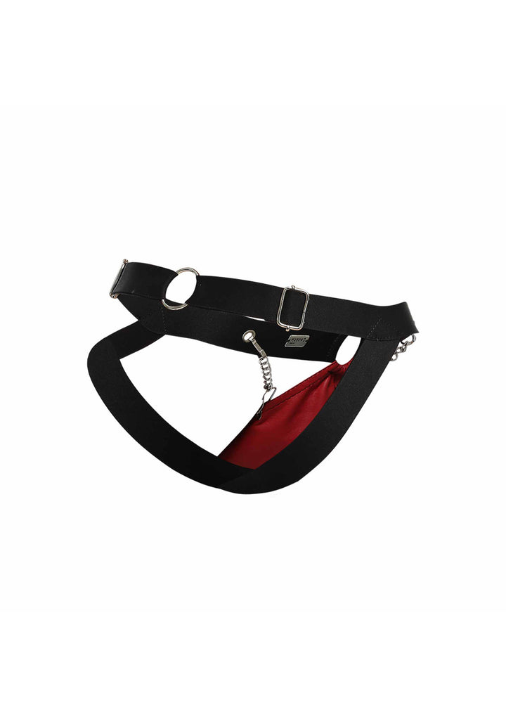 Red men's thong DNGEON Chain Jockstrap