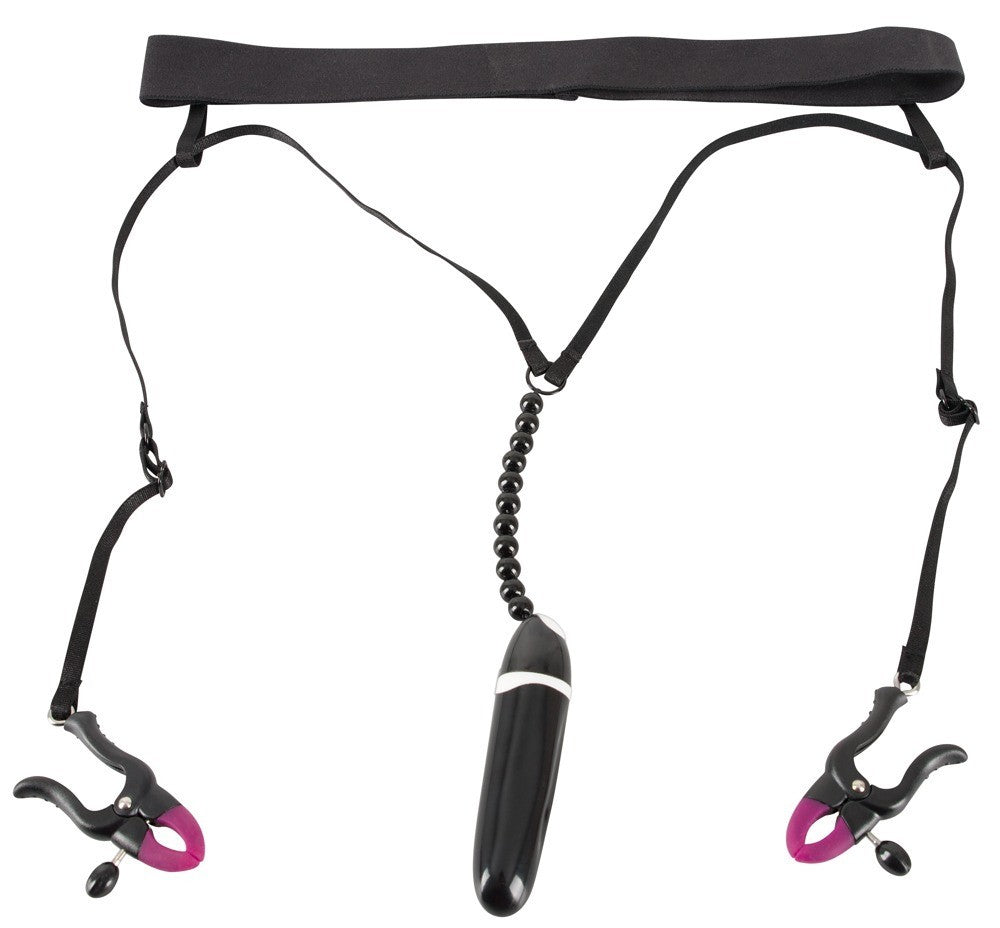 vibrating thong Spreader String with Vibrator by Bad Kitty