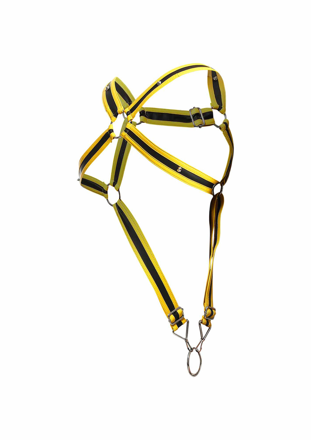 Yellow DNGEON Cross Cockring Harness