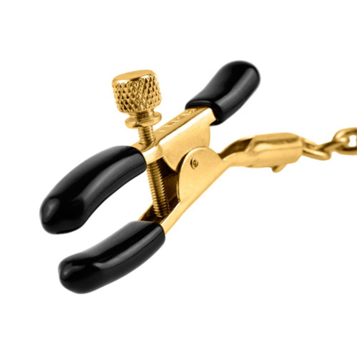 NIPPLE CLAMPS FETISH FANTASY GOLD CHAIN ​​NIPPLE CLAMPS