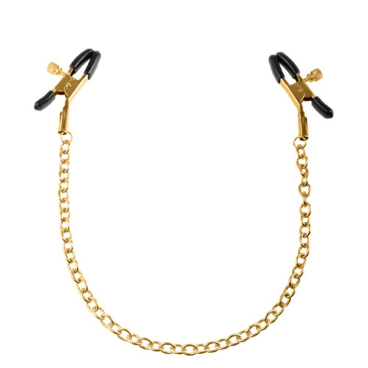 NIPPLE CLAMPS FETISH FANTASY GOLD CHAIN ​​NIPPLE CLAMPS