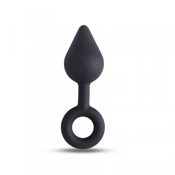 Plug anale but dildo black nero con anello sex toys massaggiatore anal