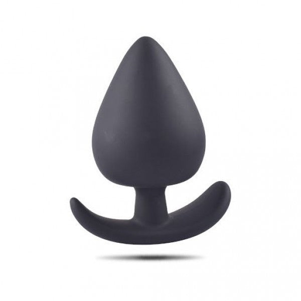 Anal plug butt dildo in black silicone the black small