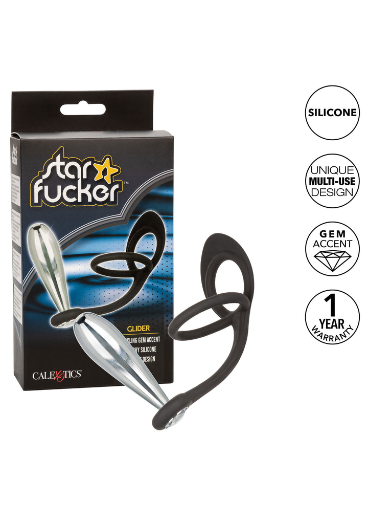 Anal plug with double ring Star Fucker Glider Plug