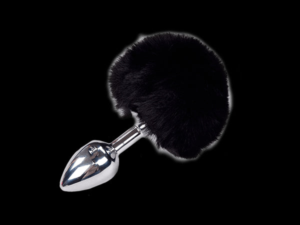 Anal plug with tail Metal Anal Fluffy Plug S