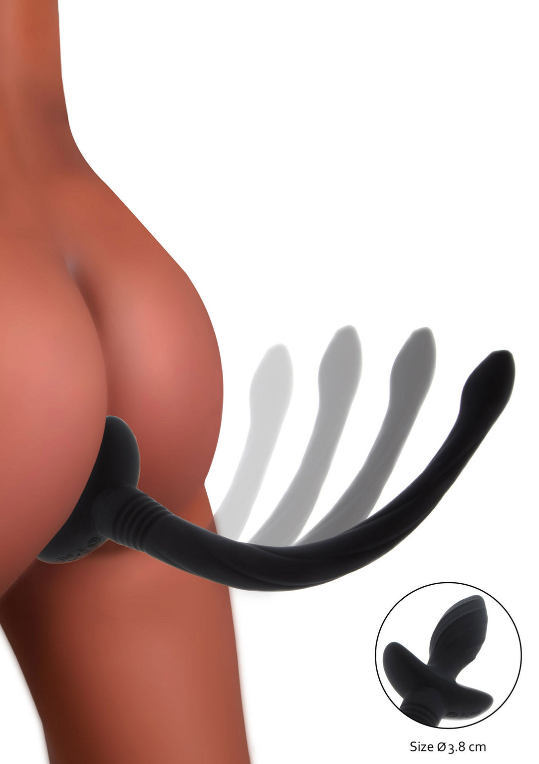 Puppy Play Wiggle Tail anal plug with vibrating tail