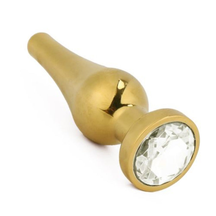 Anal plug with stone Ace of Spades Gold Small