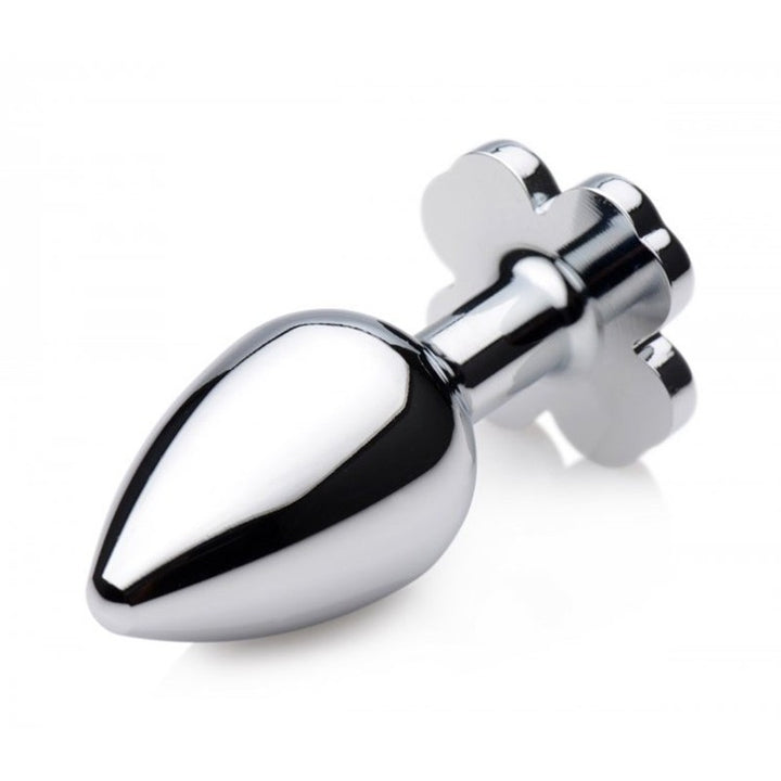 plug anale in acciaio lucky clover gem small anal plug