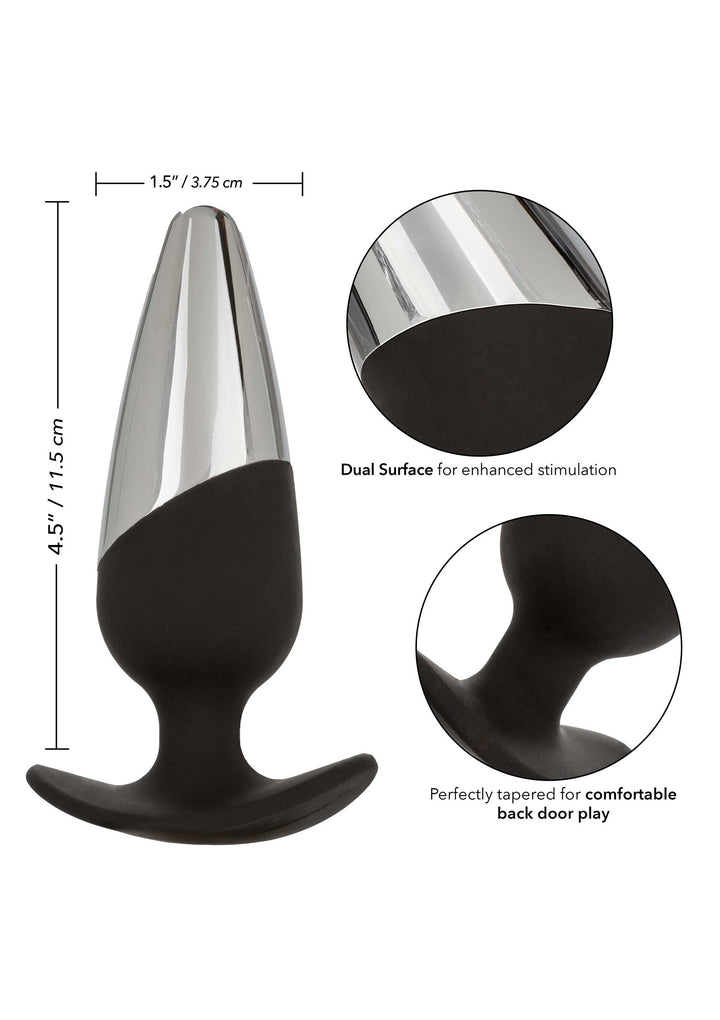 Executive Flanged metal anal plug