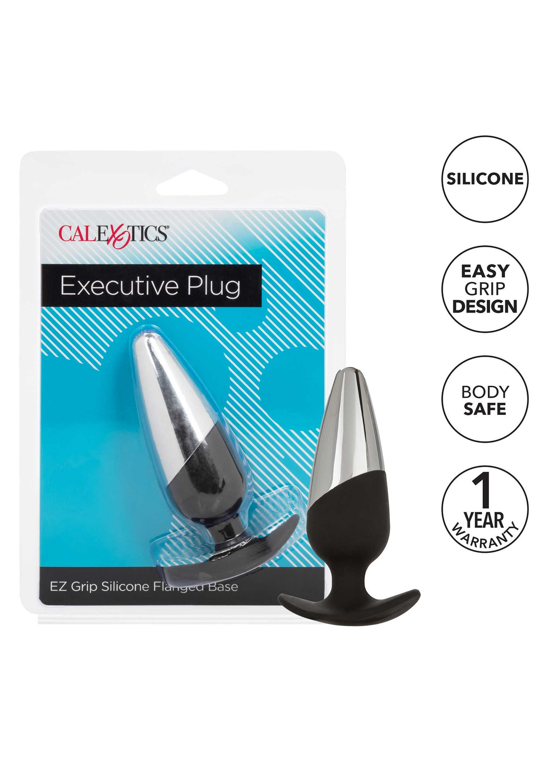 Executive Flanged metal anal plug