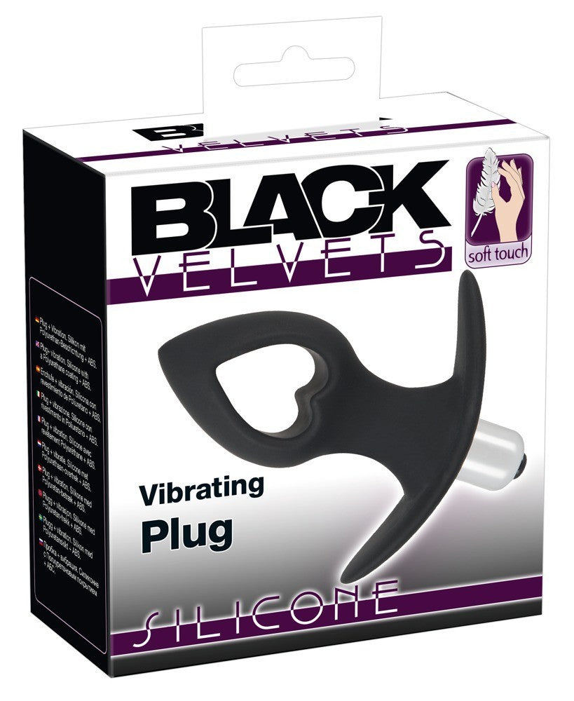 Black Velvets Vibrating Plug silicone anal plug