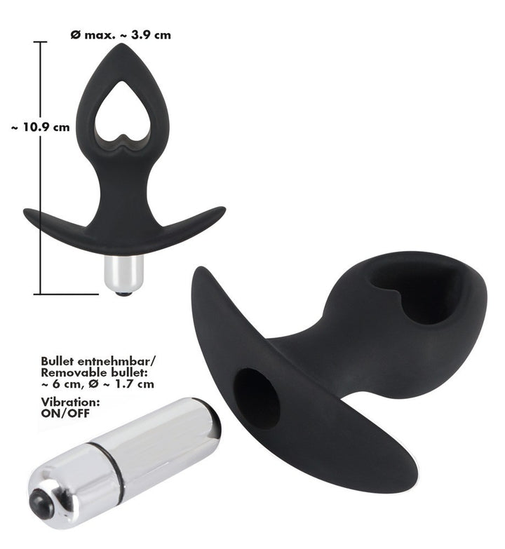Black Velvets Vibrating Plug silicone anal plug
