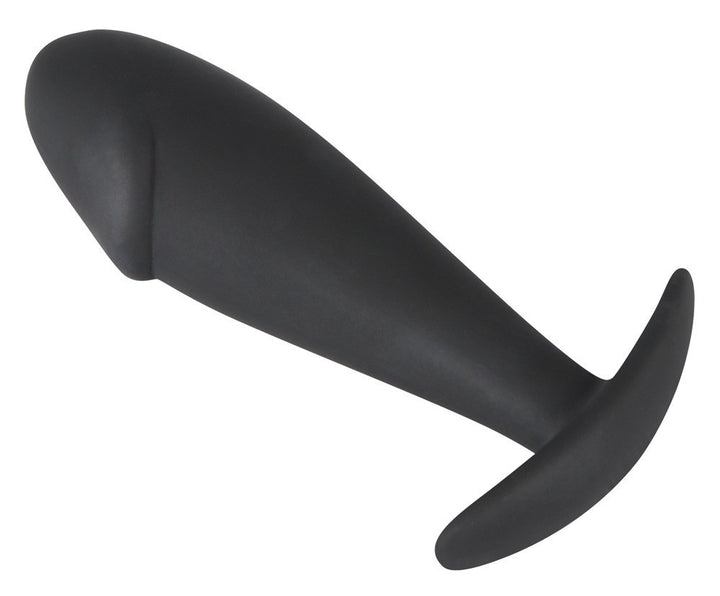 back velvets black silicone anal plug