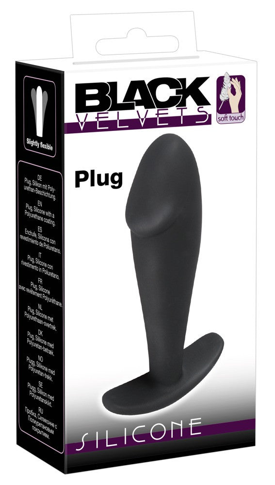 plug anale in silicone nero back velvets
