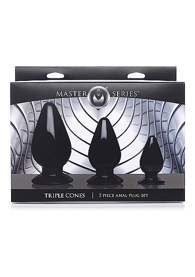 Anal plug kit Triple Cones set