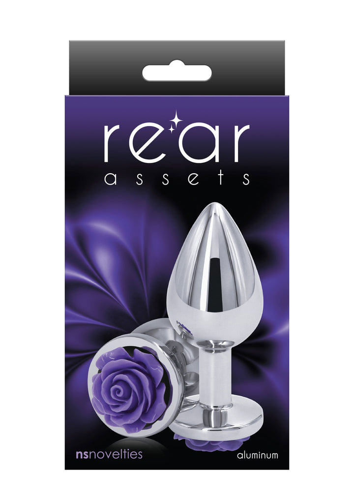 Anal plug Rose Buttplug purple Medium