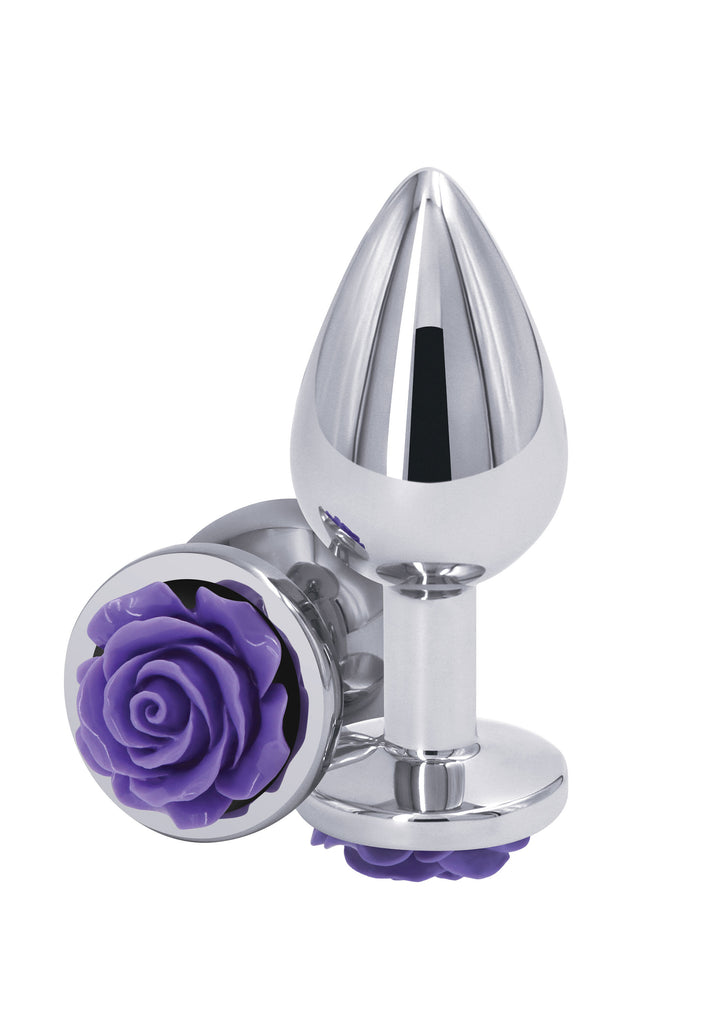 Anal plug Rose Buttplug purple Medium