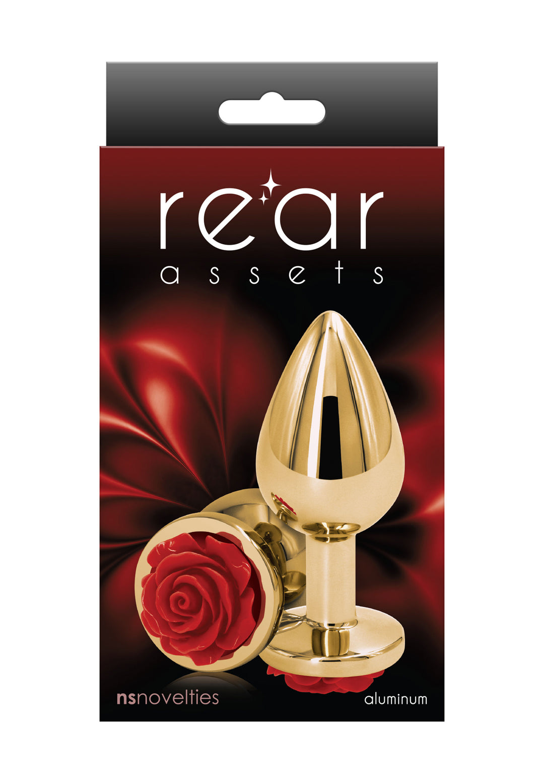 Rose Buttplug Red Medium anal plug