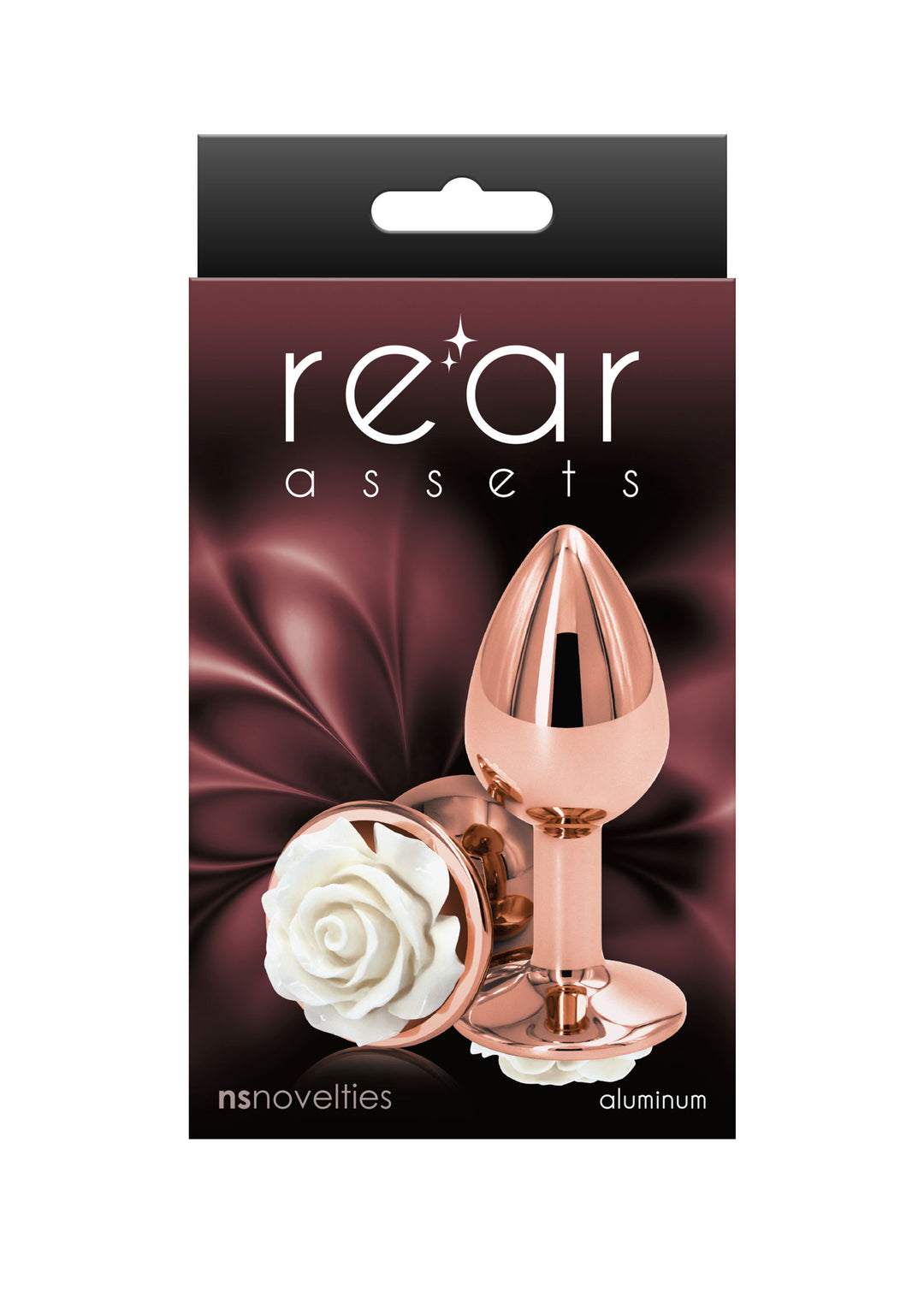 Plug anale Rose Buttplug white Small