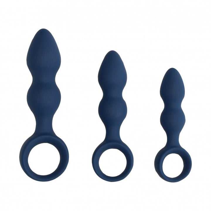 Anal plug Teardrop Shaped Anal Plug Medium Baltic Blue