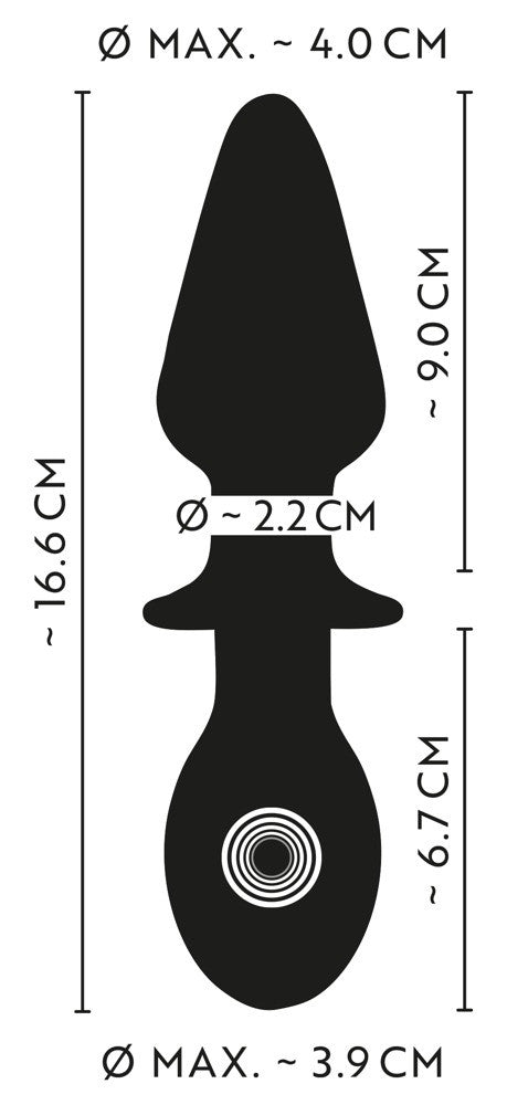 Double-Ended Butt Plug with Vibration