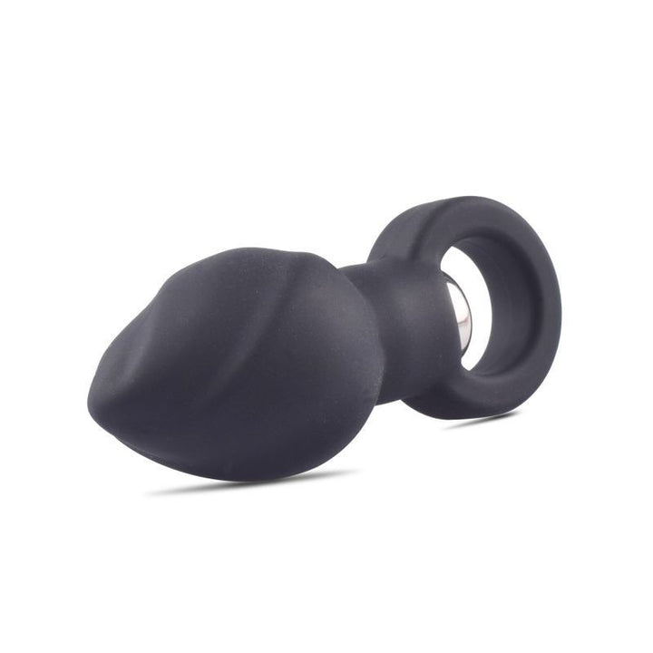 Vibrating anal plug vibrating silicone dildo the butt black black helix