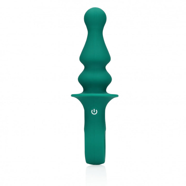 Vibrating anal plug Pawn Shaped Anal Vibrator Peacock Plume