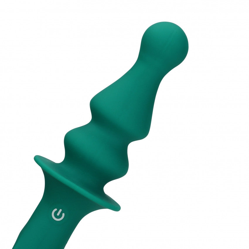 Vibrating anal plug Pawn Shaped Anal Vibrator Peacock Plume