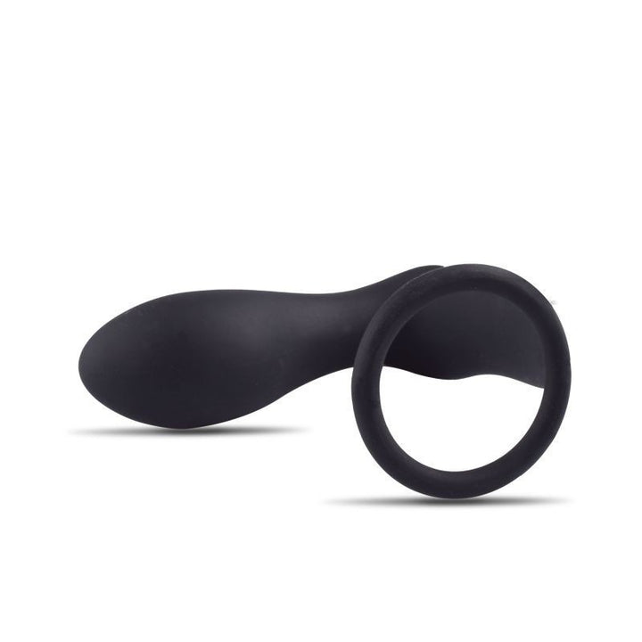 Vibrating Anal Plug P-Ring Prostate Stimulator with phallic ring