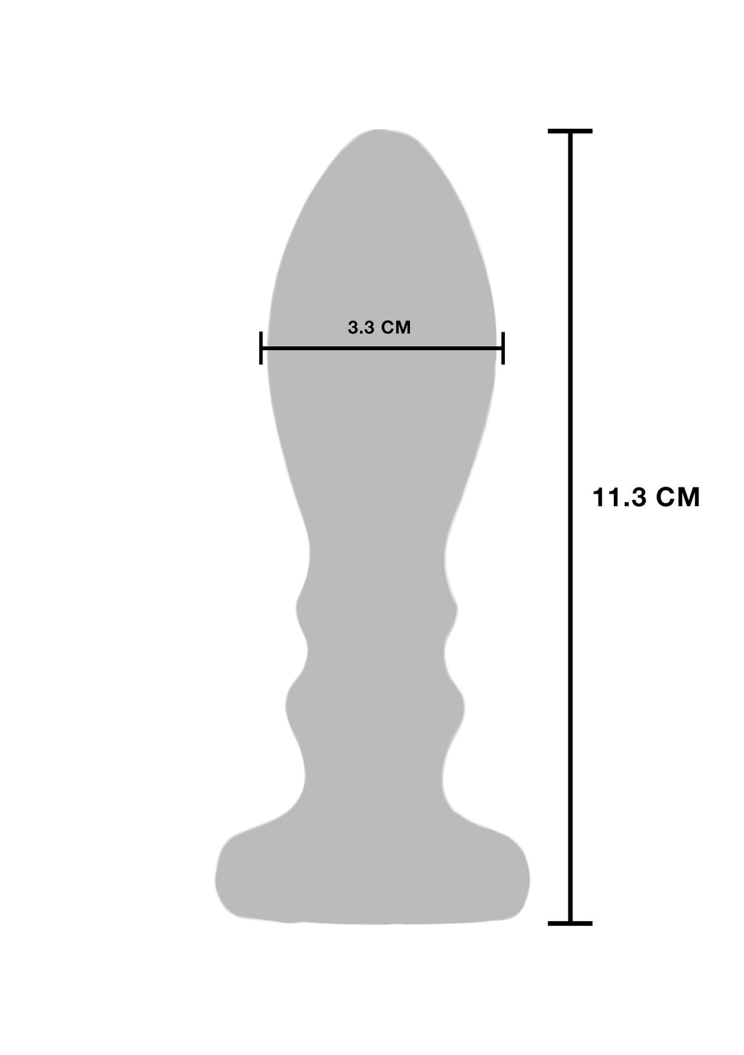 Vibrating anal plug The Slider Large Buttplug