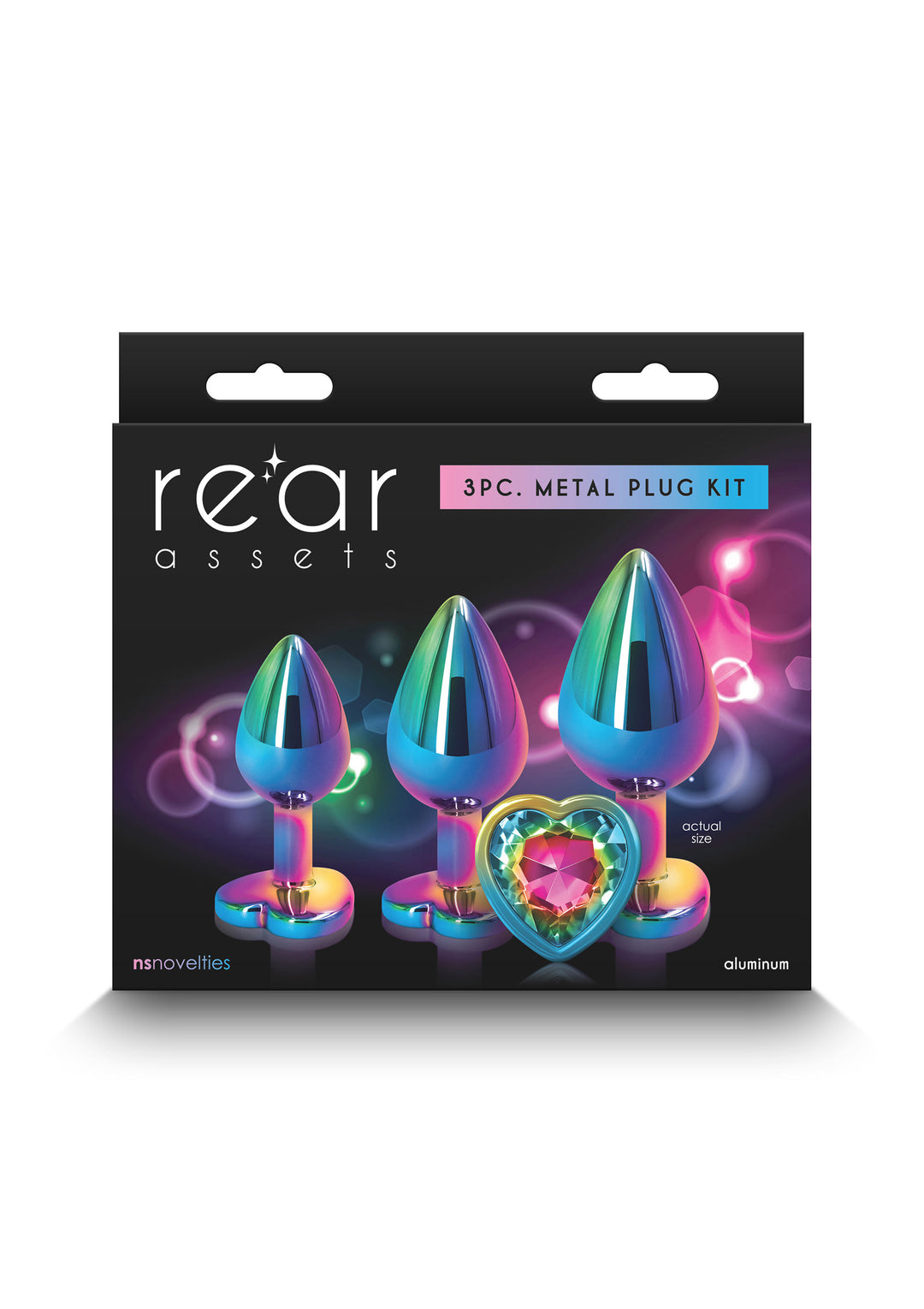 Anal plugs 3 pcs Rear Assets Trainer Kit Heart Multicolor