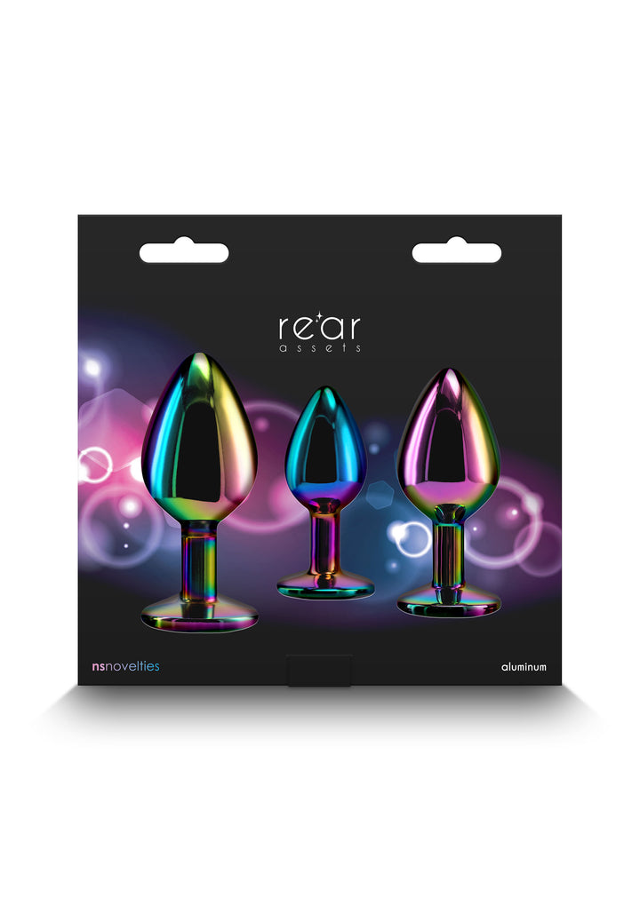 Anal plugs 3 pcs Rear Assets Trainer Kit Multicolor