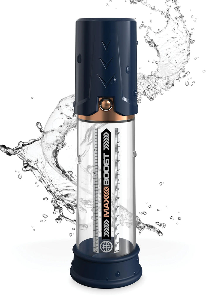 Pump Worx Max Boost penis pump blue