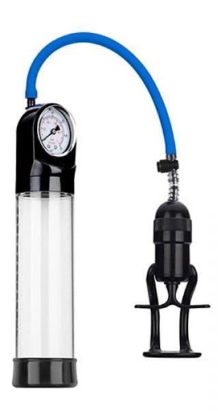 Pump up pressure touch finger pump penis developer pump with barometer