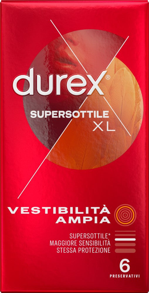 Preservativi durex SUPERSOTTILE XL 6 PEZZI