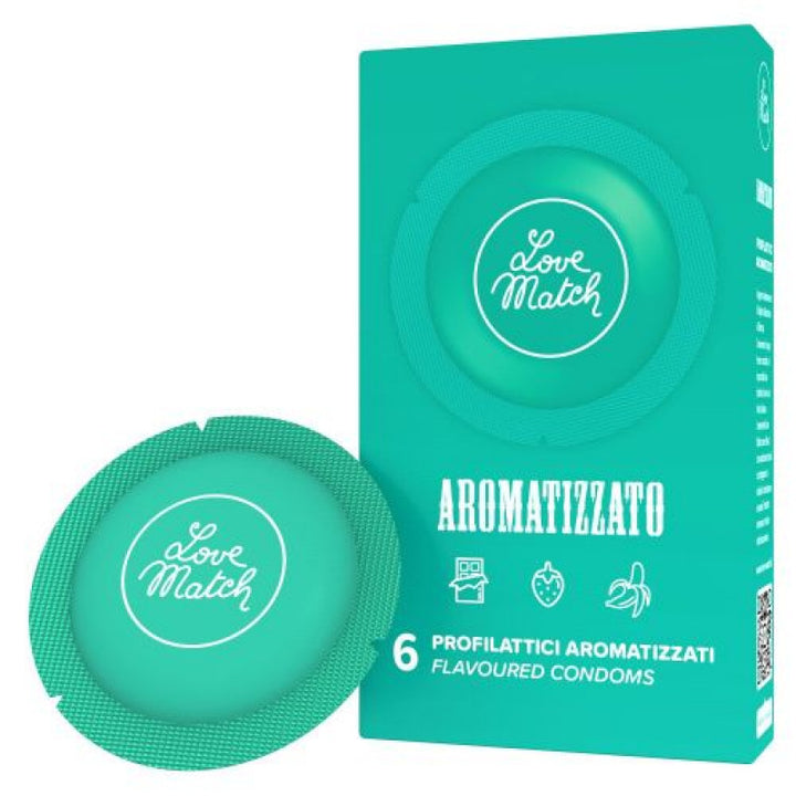 Profilattici love match aromatizzato 6 pz