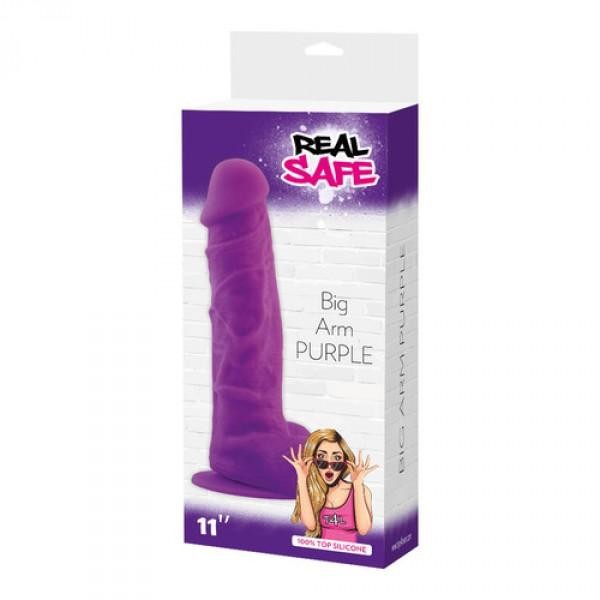 Realistic dildo with suction cup Big Arm Purple - 27.5cm